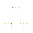 thumbnail image 3 of Cateissary 100 Uds. Brochetas desechables creativas fruta bambú aperitivo cóctel palillos de Buffet sándwich fiesta 12cm Tricolor Type1 NO1, 3 of 6
