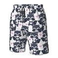 thumbnail image 4 of Balery Cartoon Raccoon Traje de Baño Estilo Hawaiano para Hombre, Shorts de Secado Rápido con Bolsillos-XX-Large, 4 of 6
