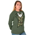 thumbnail image 4 of Hick Camo Printed Tuxedo Bachelor Men's Long Sleeve Tee T Shirt Brisco Brands L, 4 of 6