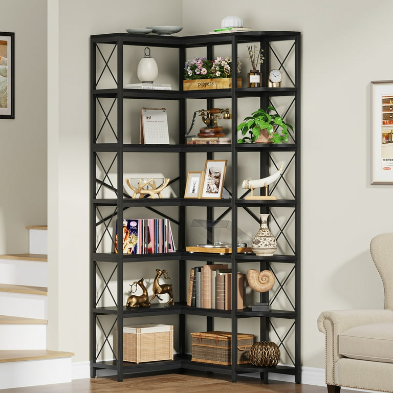 置物 sundaysbest Amazon.com: Tribesigns 7-Shelf Corner Bookshelf,Large Modern