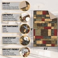 thumbnail image 3 of Ottomanson Boxes Area Rug 3'3" x 5' - Non Slip Low Pile Carpet, Multicolor, 3 of 11