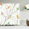 thumbnail image 3 of 3D Printed Shower Curtains Tree Leaf Flower Plant Bathroom Curtain Waterproof Fabric Polyester Bath Screen, 3 of 7