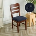 thumbnail image 3 of Waterproof Seat Covers for Dining Room Chairs Covers Dining Chair Cover Kitchen Chair Covers (Navy Blue, 2 Pcs), 3 of 7