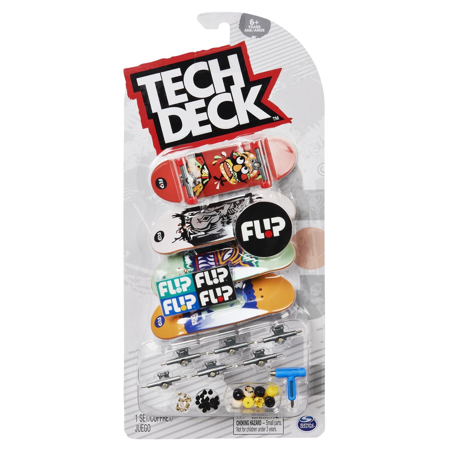 Tech Deck, Ultra DLX Fingerboard 4-Pack, Flip Skateboards, Collectible and Customizable Mini Skateboards