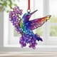 thumbnail image 4 of Colgante atrapasol con forma de flor de colibrí de colores, 4 of 5