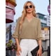 thumbnail image 5 of Top Uhiger para mujer, talla grande, 4XL, primavera, manga 3/4, 5 of 6
