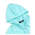 thumbnail image 4 of INSPIRE CHIC Men's Hoodies Solid Color Zip up Short Sleeve Jacket, 4 of 7
