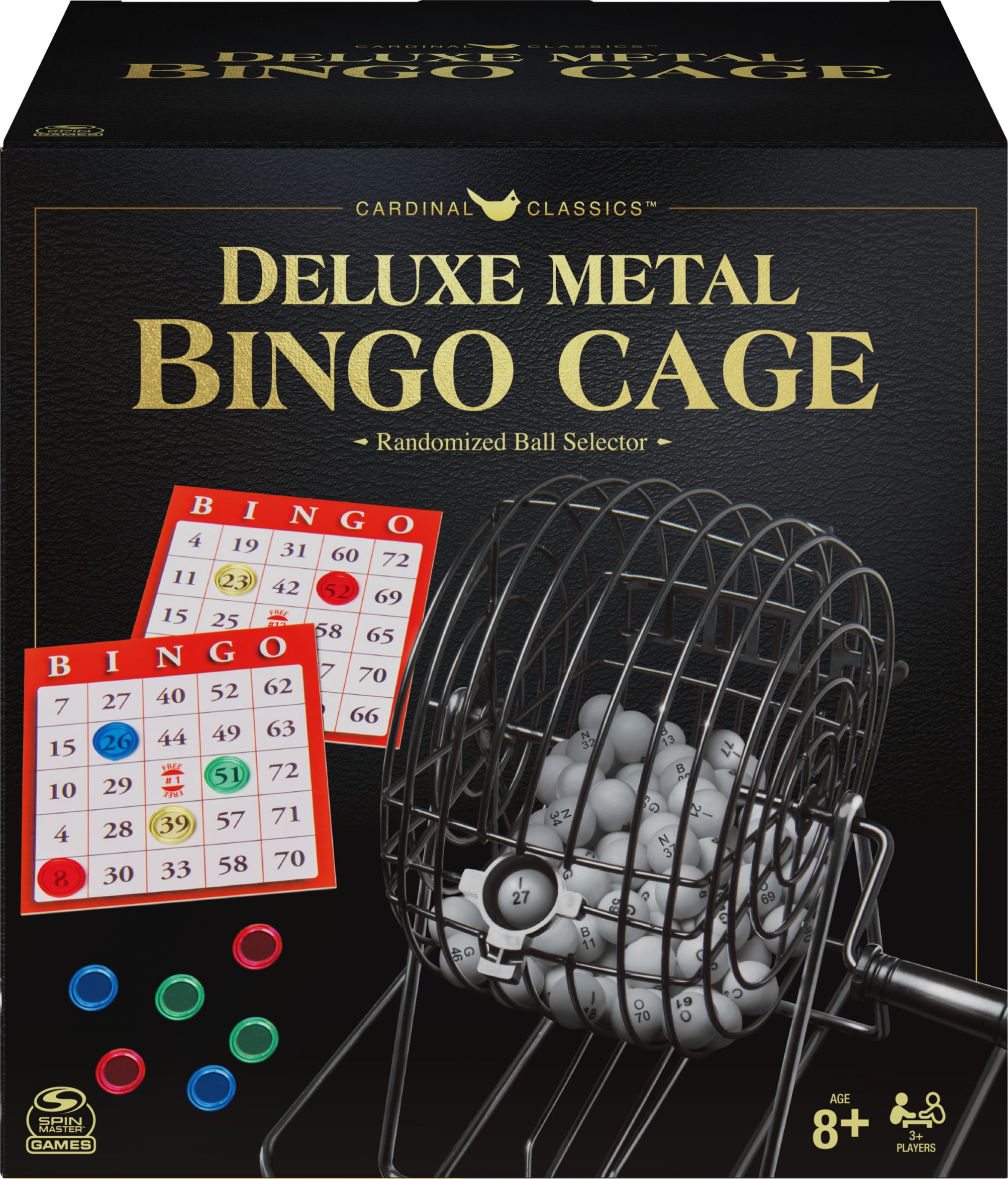 Speedy Automatic BINGO METAL GAME CAGE WITH WOODEN BALLS 
