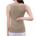 thumbnail image 4 of Thermal Tank Tops Women Underwear Tops Sleeveless Undershirt Cotton Camisole Women Warm Base Layer for Women Khaki XXL, 4 of 4