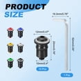 thumbnail image 2 of M5 Motorcycle Windshield Bolts Screws, 10 Pcs  Aluminum Alloy Screw with Wrench Windscreen Fairing Fasteners Screws Bolts Nuts for Motorcycle Fairing, Black, 2 of 5