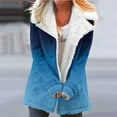 thumbnail image 2 of Fashion Winter Warm Caots for Womens Plus Size Zip Up Composite Plush Button Lapels Jacket Outwear Coat, 2 of 5