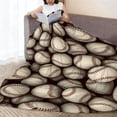 thumbnail image 5 of Yibo Baseball Blanket Flannel Soft and Comfortable Anti-static Bed Sofa Blanket, 5 of 7