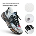 thumbnail image 4 of Floral Stripes Walking Shoes for Men Woman Lightweight Tennis Fashion Elastic Sports Shoes Cushion Basketball Shoes, 4 of 7