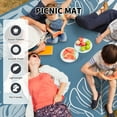 thumbnail image 7 of SIXHOME 8x10 Feet Waterproof Outdoor Rug, Reversible Blue Plastic Patio Mat with Straw Texture Tropical Palm Leaf, Non-Slip Carpet for Camping, RV, Balcony, Porch, Picnic, 7 of 7