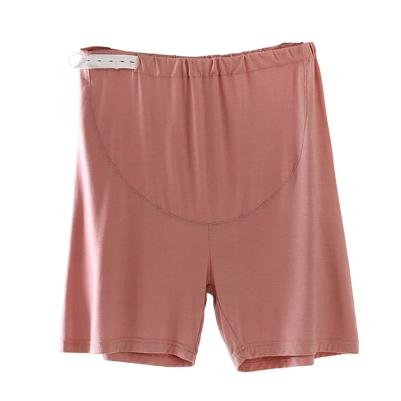 LIaqionyy Women's Maternity Shorts Pajama Pants Adjustable Waist Soft Pregnancy Cropprd Pant Stretchy Lounge Bottoms