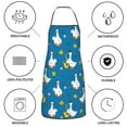 thumbnail image 6 of Yiaed Cartoon Goose Print Kitchen Apron with Hand Wipe Pockets,Big Pocket,Aprons for Women with Pockets, Waterproof for Cooking Baking, 6 of 7