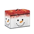 thumbnail image 2 of HELLHERO Gradient Snowman Sewing Machine Dust Cover with Handle 17.7x8.6x12.5 Inch Fits All Sewing Machines, 2 of 8