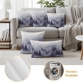 thumbnail image 6 of Retro Foggy Forest Outdoor Waterproof Pillow Covers, Farmhouse Mountains Trees Landscape Decorative Square Throw Pillowcase Sofa Cushion Sham for Patio/Couch/Chair, 26"x26" 2 Pack, 6 of 8