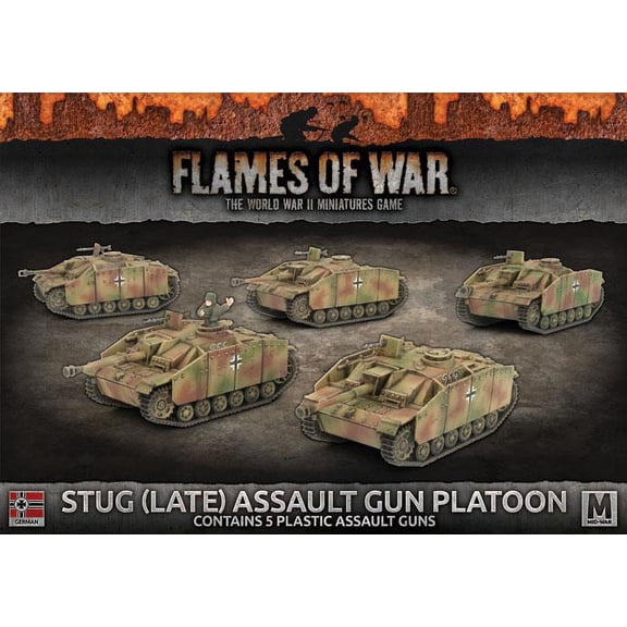 Battlefront Miniatures Flames of War Stug (Late) Assault Gun Platoon GBX123