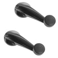 thumbnail image 2 of TRQ Manual Window Crank Handle Black Driver Passenger Pair for S10 S15 Blazer DHA40621, 2 of 4