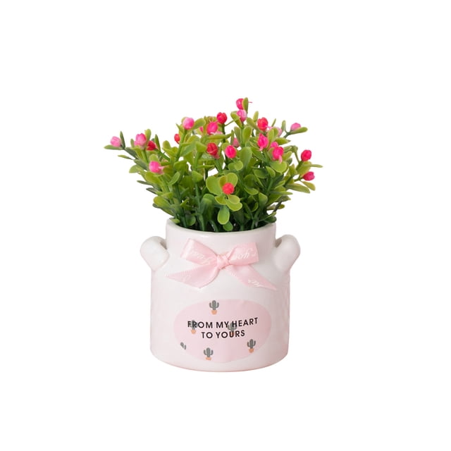 Ohufall Artificial Flower Bonsai Fake Flowers For Home Office Decor Table Centerpieces Wedding Party