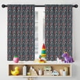 thumbnail image 5 of Blackout Kids Curtains,Dark Blue Bigfoot and Tree Pattern Childrens Insulated Curtains Set Of 2,Bedroom Essentials,Toddler Room Decor 42x54in(106x137cm), 5 of 5