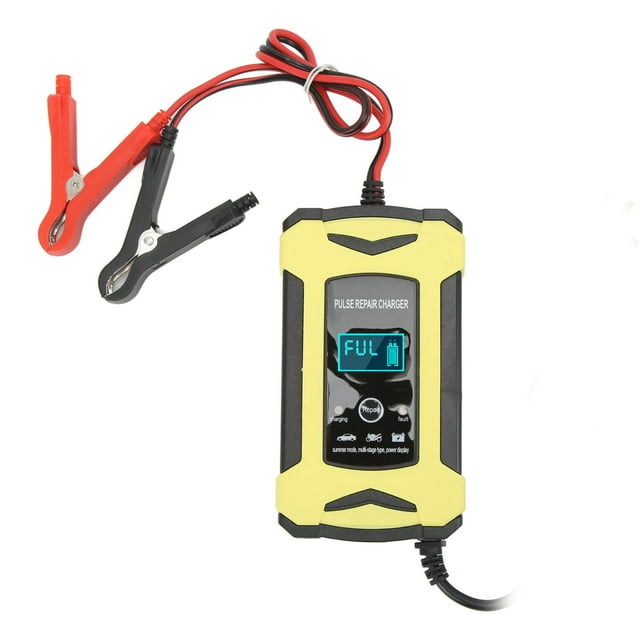 Cargador De Batería, Mantenedor De Batería De Alta Eficiencia Detección De Energía De Voltaje Pulso De Alta Y Baja Frecuencia Estable Con Ventilador De Enfriamiento Para