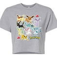 thumbnail image 3 of Pokémon - Eeveelution Stickers - Juniors Cropped Cotton Blend T-Shirt, 3 of 5