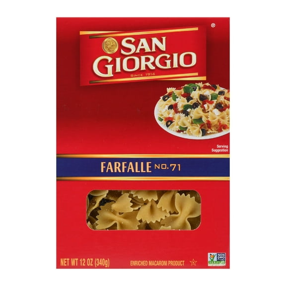 San Giorgio Farfalle Pasta, 12-Ounce Box