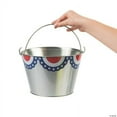 thumbnail image 2 of Patriotic Metal Pail Large - Party Supplies - 3 Pieces, 2 of 2