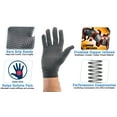 thumbnail image 2 of Copper Energy Infused Compression Gloves - Arthritis Compression Gloves Touch Screen - Relieve Arthritis, Rheumatoid, RSI, Carpal Tunnel, Tendonitis Pain - Full Finger - 2 Pairs - Small, 2 of 6