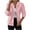 #332-Pink, variant on Women's Lightweight Hooded Zip-Up Sweatshirt Jacket Roman Fabric Casual Long Sleeve Outerwear Polyester Spandex Blend Solid Color Fall Winter Coat