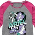 thumbnail image 3 of Disney Princess - Pop Art Your Voice Ariel! - Toddler & Youth Girls Raglan Graphic T-Shirt, 3 of 5