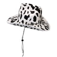 thumbnail image 3 of Chapeau de Cowboy pour Femmes, Style Western Lacté, Casquettes Double Face, 3 of 6