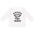 thumbnail image 3 of Inktastic Handpicked for Earth By My Mimi in Heaven with Angel Wings Boys or Girls Long Sleeve Toddler T-Shirt, 3 of 5