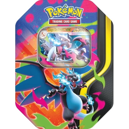 Pokemon Mega Charizard Tin ( 1 Tin at random )
