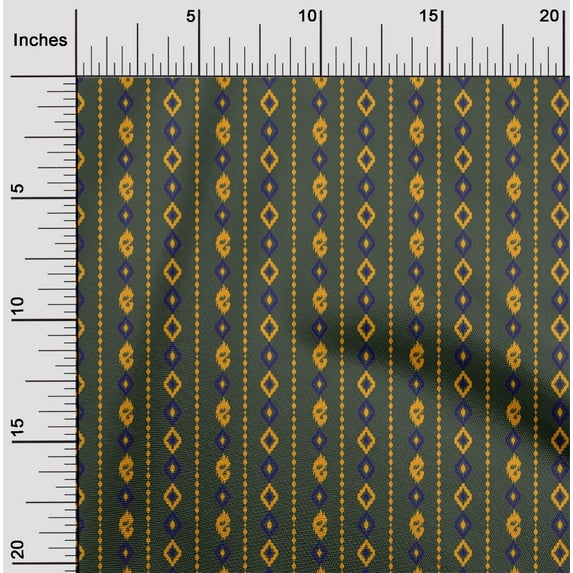 oneOone Cotton Flex Fabric Stripe & Geometric Ikat Fabric Prints By Yard 40 Inch Wide