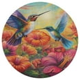 thumbnail image 3 of Flower Hummingbird Round Rugs -Washable Non-Slip Small Round Area Rug Throw Soft Circle Rugs for Bedroom, Modern Print Indoor Carpet for Entryway Sofa Living Room, 3 of 6