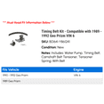 thumbnail image 2 of Timing Belt Kit - Compatible with 1989 - 1992 Geo Prizm VIN 6 1990 1991, 2 of 2
