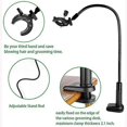 thumbnail image 5 of Pet Hair Dryer Clip Holder, 360 Rotatable Pet Grooming Hair Dryer Stand Hands Free Aluminum Alloy Hair Dryer Rack-Yvan, 5 of 5