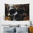 thumbnail image 5 of Gaeub Gold Pattern Black Skull Print Tapestry Wall Hanging(60x40 inches),Tapestry Home Decor,Wall Art for Living Room Bedroom Home Decor, 5 of 8
