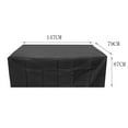 thumbnail image 4 of Sentmoon Prime Deals Garden Table Cover Protector Garden Table Garden Furniture Tarp Cover Rectangular Windproof Black (150 X 90 X 75 Cm) Prime Day Deals 2024 Canada, 4 of 9