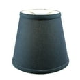 thumbnail image 4 of 5x8x7 Textured Slate Blue Hard Back Lampshade with Gold Lining-Edison Clip On, 4 of 5