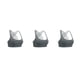 thumbnail image 4 of Qarigey Sujetadores deportivos Fitness Bra Firmeza Apasionado Ductilidad Sport Prop Cross Back Dulce regalo para mujer Chica Gris claro XL Type1 NO1, 4 of 6