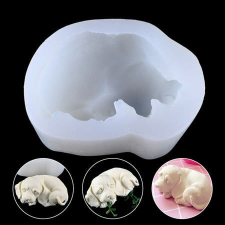 

Ringshlar 3D Dog Silicone Candle Molds Puppy Soap Chocolate Fondant Cake Baking Moulds
