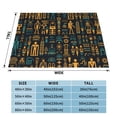 thumbnail image 3 of XMXT Flannel Throw Blanket for Couch, Warm Ancient Characters Background Bed Sofa Decor Blankets for Home Bedroom, 40 x 30 inches, 3 of 8