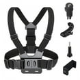 thumbnail image 1 of Arnés de montaje en el pecho para teléfono móvil, correa manos libres, accesorios de vídeo para teléfono móvil, Universal, ajustable para snowboard y , Conjunto AEE Baoblaze Soporte para teléfono en el pecho, 1 of 8
