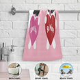 thumbnail image 5 of SKYSONIC 2 Pack Funny Pugs Hearts Hand Towels, Valentine Romantic Quote Kitchen Towel Ultra Soft and Absorbent,Decorative Fingertip Face Towel for Bathroom Hotel, 28.3"x14.4", 5 of 6