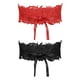 thumbnail image 1 of Cinturones de corsé de encaje ancho para mujeres de 2 piezas, con lazo para vestidos, negro y rojo, 25.59-31.50, 1 of 6