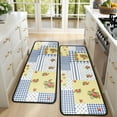 thumbnail image 4 of Kitchen Rugs Sets Of 2,Pioneer Flower Floral Print Pattern Anti Fatigue Kitchen Mat Rugs Non Slip Washable,Decorative Kitchen Floor Mats for Kitchen,Sink,Laundry,17"x47"+17"x47", 4 of 5